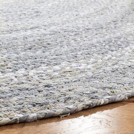 Safavieh Braided Global Round Hand-Woven RugsLight Grey 6 x 6 ft. BRD452F-6R